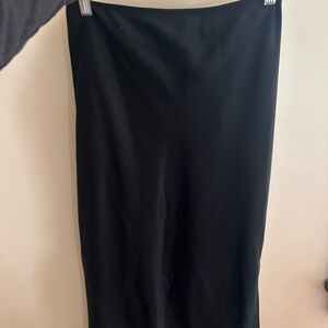 Siilky Black Elastic Waist skirt